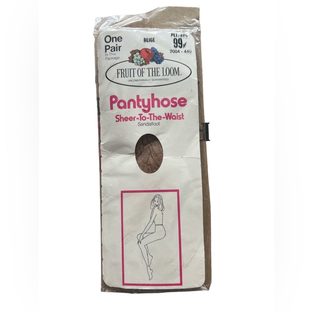 Vintage Fruit Of The Loom‎ Pantyhose Stockings